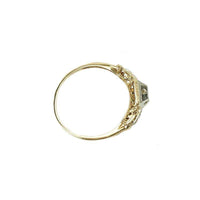 Vintage 1940s 2 tone Engagement Ring