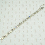 1920's diamond and sapphire filigree bracelet