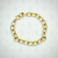 Luxurious Link Bracelet in Pink and Green Gold