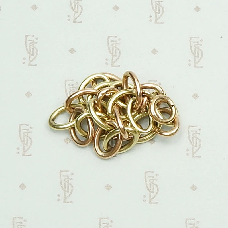 Luxurious Link Bracelet in Pink and Green Gold