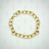 Luxurious Link Bracelet in Pink and Green Gold