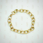 Luxurious Link Bracelet in Pink and Green Gold