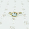 Gorgeous Oval Aquamarine Ring in Recycled Gold