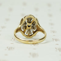Vintage 2 Tone Gold and Diamond Ring