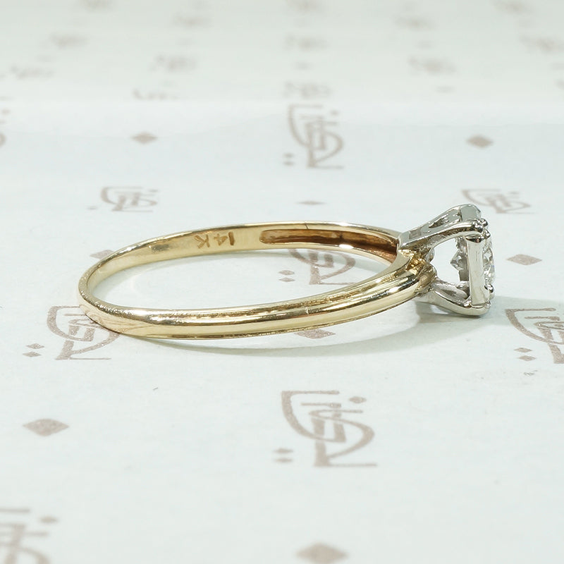 1940's 2-tone Gold Engagement Ring