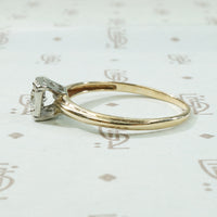 1940's 2-tone Gold Engagement Ring