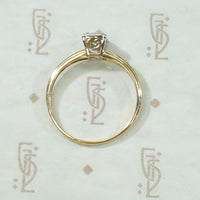 1940's 2-tone Gold Engagement Ring