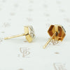 Vintage Diamond set Star Stud Earrings