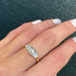 Elegant Edwardian Band with Quirky Old Mine Diamonds