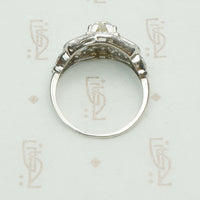 1930's Deco Platinum OMC Diamond Beauty