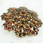 Vintage Garnet Brooch Circa 1930