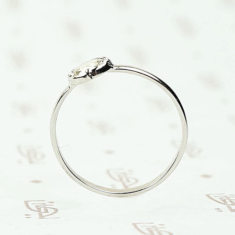 The Georgian Collet Rose Cut Diamond in Platinum
