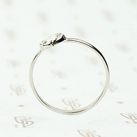 The Georgian Collet Rose Cut Diamond in Platinum