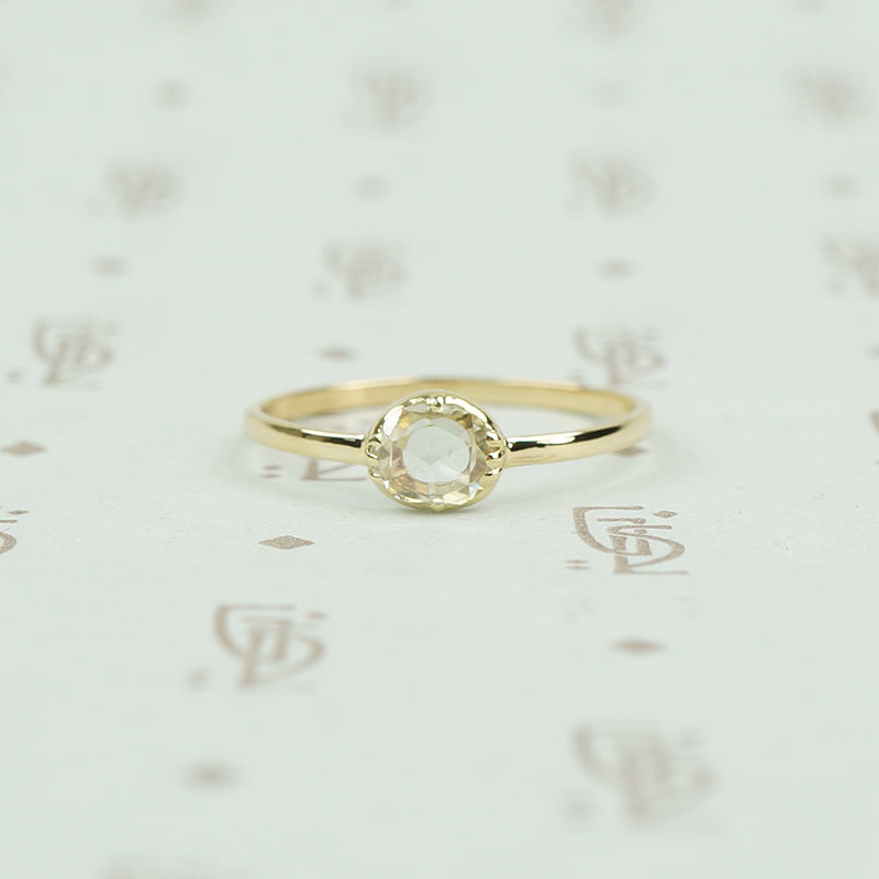 The Georgian Bezel Rose Cut Diamond Solitaire