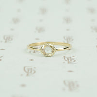 The Georgian Bezel Rose Cut Diamond Solitaire