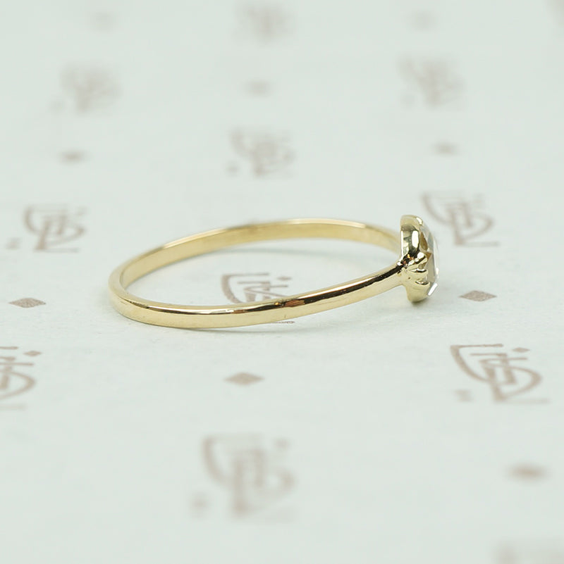 The Georgian Bezel Rose Cut Diamond Solitaire