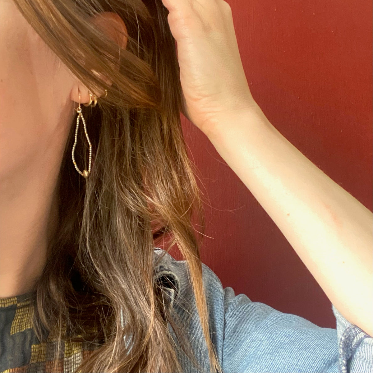Handmade Silver & Silk Earrings by Ancient Influences