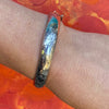 Pretty Engraved Sterling Silver Bangle Bracelet