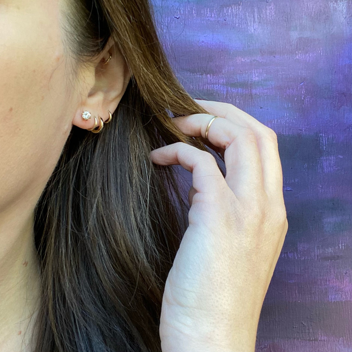 The Perfect Vintage Diamond Studs