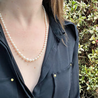 Matinee Length Graduated Cultured Pearls from Mikimoto