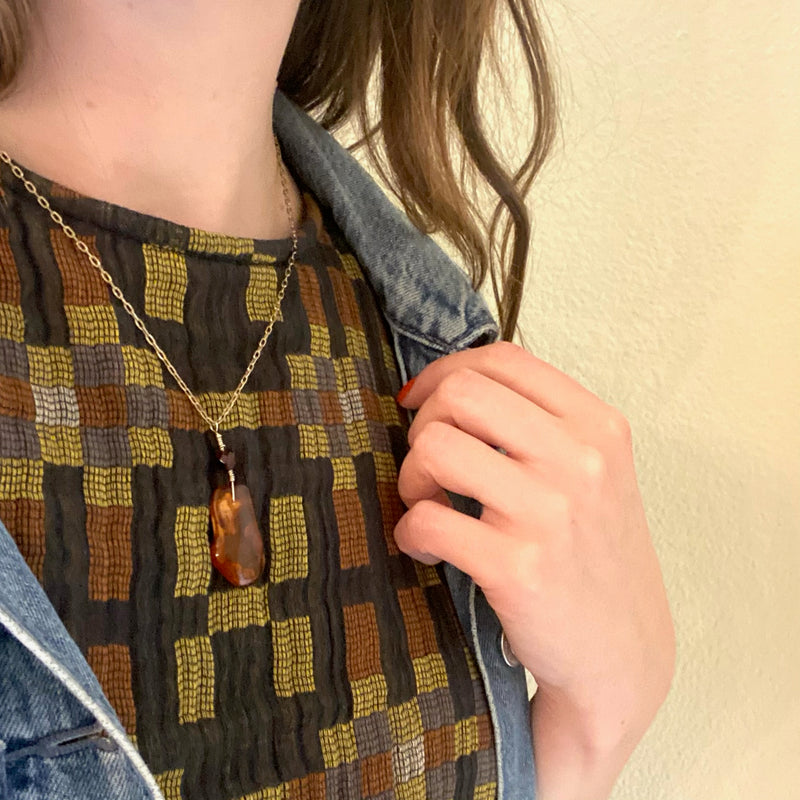 Sunny Amber & Cherry Amber Necklace by Ancient Influences