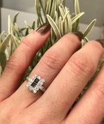 Double Sapphire Edwardian Ring