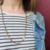 Long Supple Victorian Slide Chain with Opal