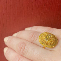 Fancy Indian 21k Gold Ring
