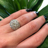 The Finest Edwardian Platinum Diamond Dome Ring