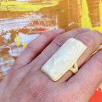 Romantic Edwardian Carved Cameo Ring