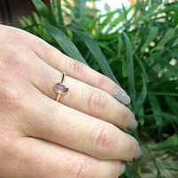 The Rose Cut Pale Pink Sapphire Ring by 720