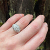 Edwardian Platinum Diamond Bombé Beauty