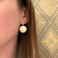 Romantic & Graphic Organic Cabochon Gem Earrings