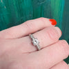 Classic Sparkling 1940's White Gold Engagement Ring