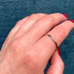 Italian White Gold Mens Wedding Band
