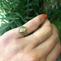Star Set Rose Cut Diamond Cigar Band