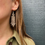Sterling Silver Shadow Box Corn Maiden Earrings