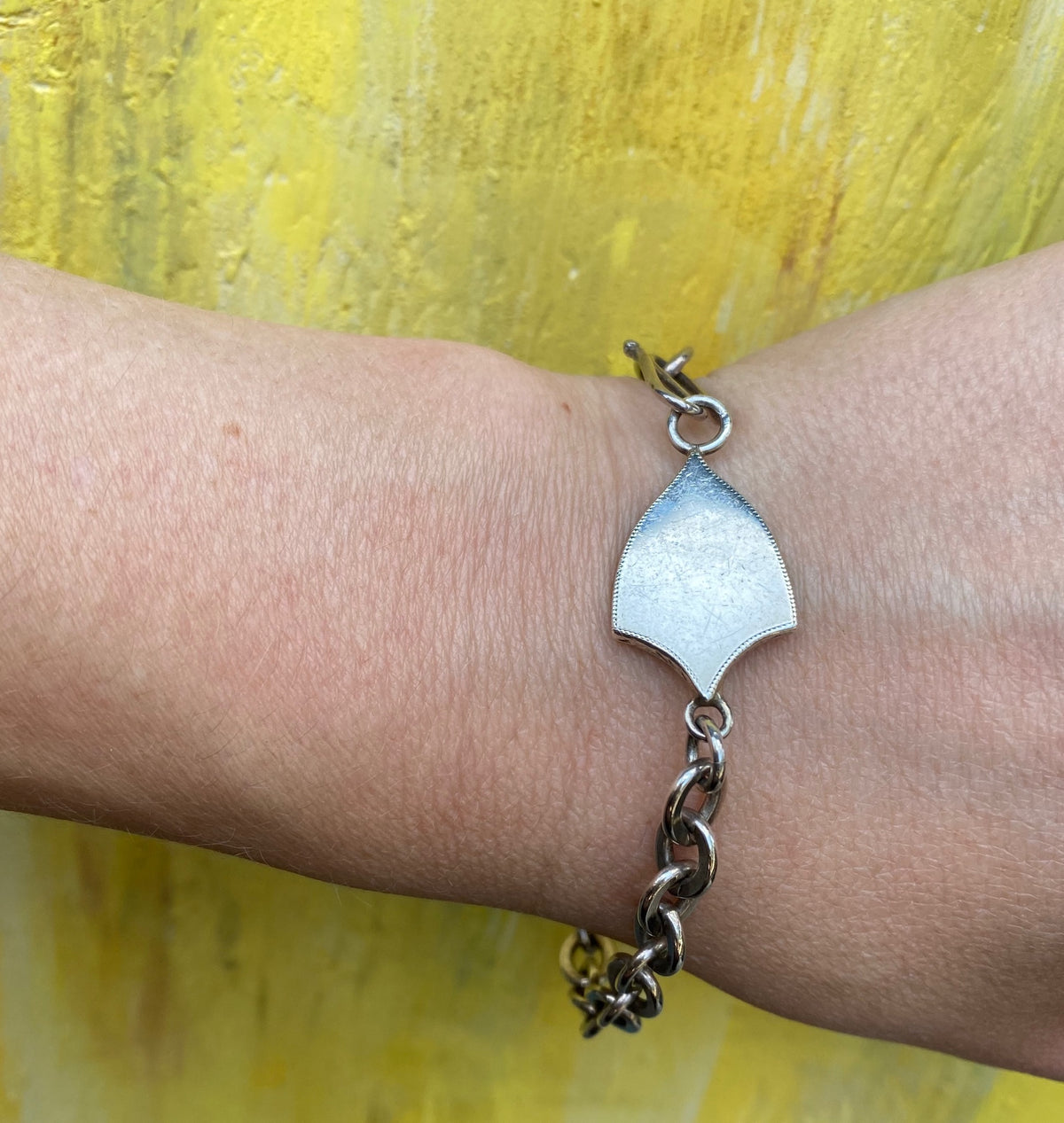 Artisan Identity Bracelet with Hand Engraving