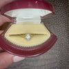 Subtle Two Tone Filigree Diamond Engagement Ring