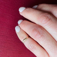 Tiny Gold Seashell Ring