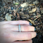 Luxurious Platinum Diamond 18k Gold Band
