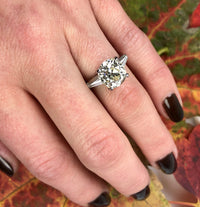 Four Carat OMC Diamond Engagement Ring