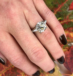 Four Carat OMC Diamond Engagement Ring