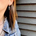 Edwardian Dream Earrings in Platinum 18k & Diamonds