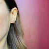 Striking 0.30tcw Carre Diamond Stud Earrings in Rose Gold