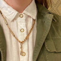 Heavy Highly-Detailed Victorian Bar Link Chain