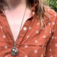 European Brutalist "The Water Bearer" Pendant
