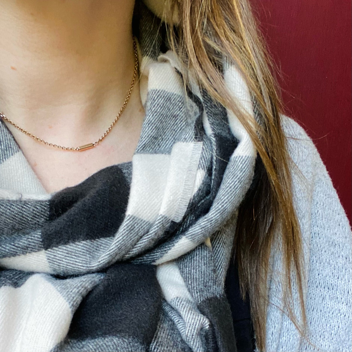 Pretty Pale Pink Gold Antique Chain