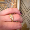 Sparkling Scrolls & Spirals 18ct Gold & Diamond Band