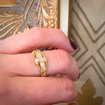 Sparkling Scrolls & Spirals 18ct Gold & Diamond Band